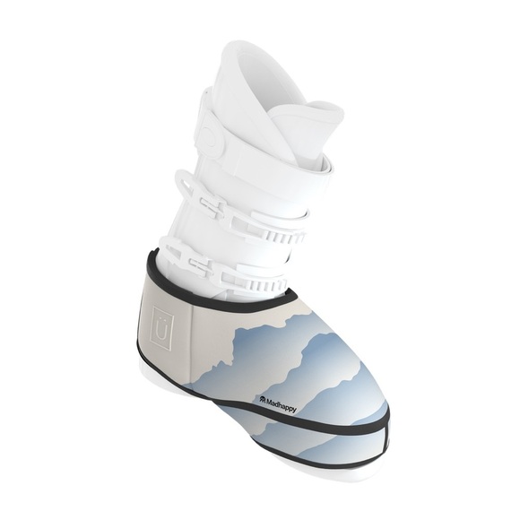 MadHappy Adults Unisex Thermal Ski Boot Cover | White and Blue | NEW/NIB 🎿⛷️🚡 - Picture 3 of 16
